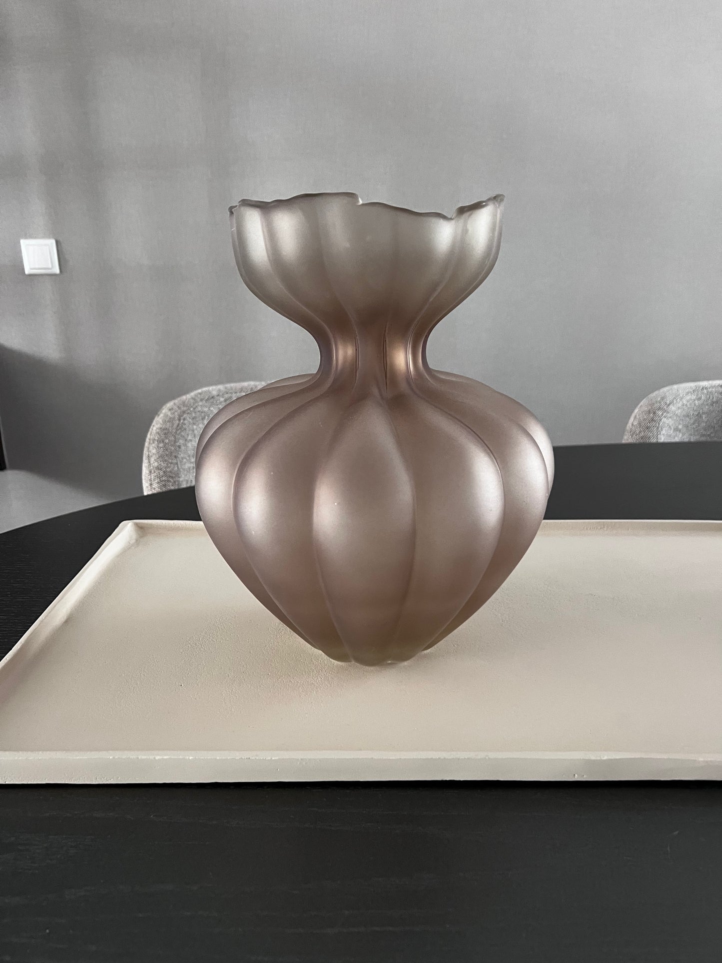 Vaas lenore rib mat transparant