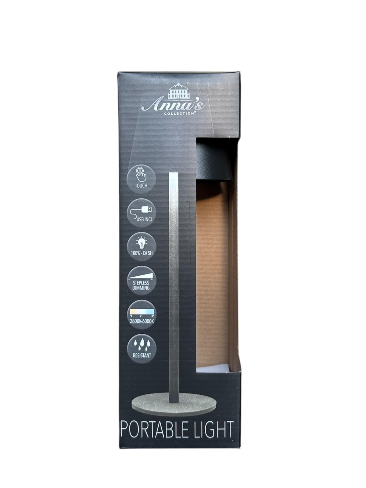 Portable light | Anna's Collection | zwart