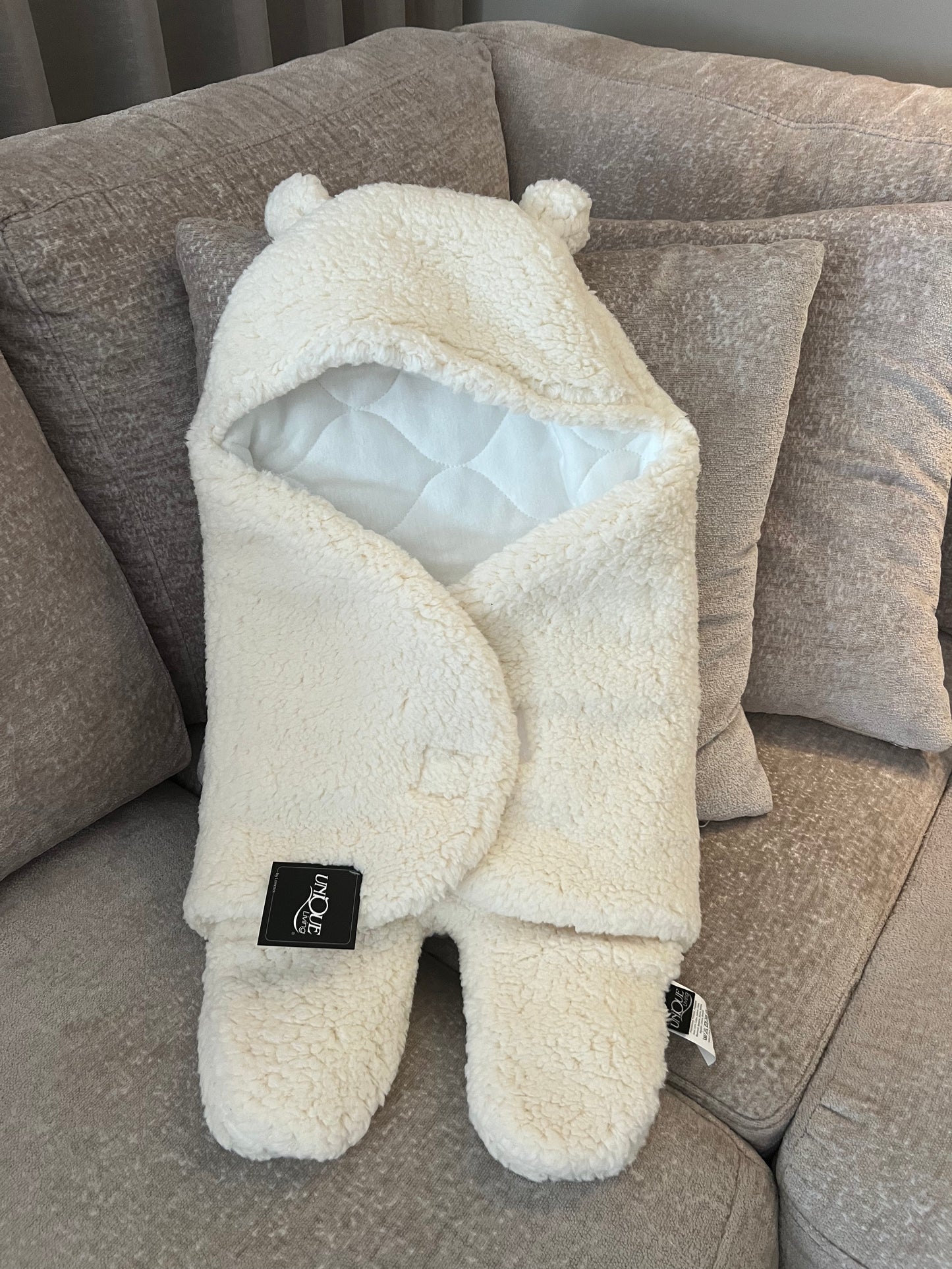Teddy sleepingbag baby - wit
