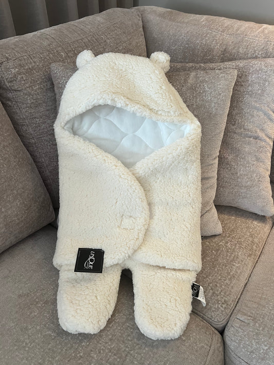 Teddy sleepingbag baby - wit