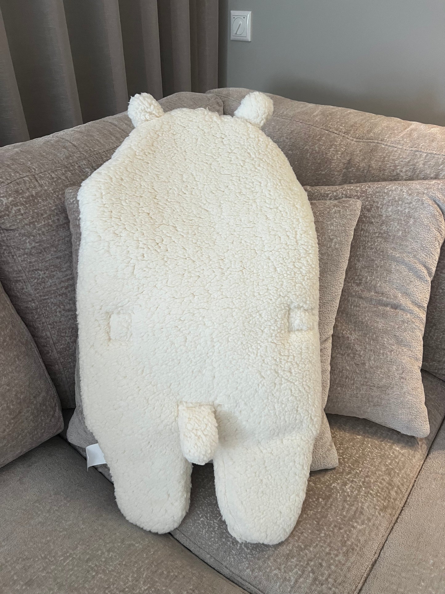 Teddy sleepingbag baby - wit