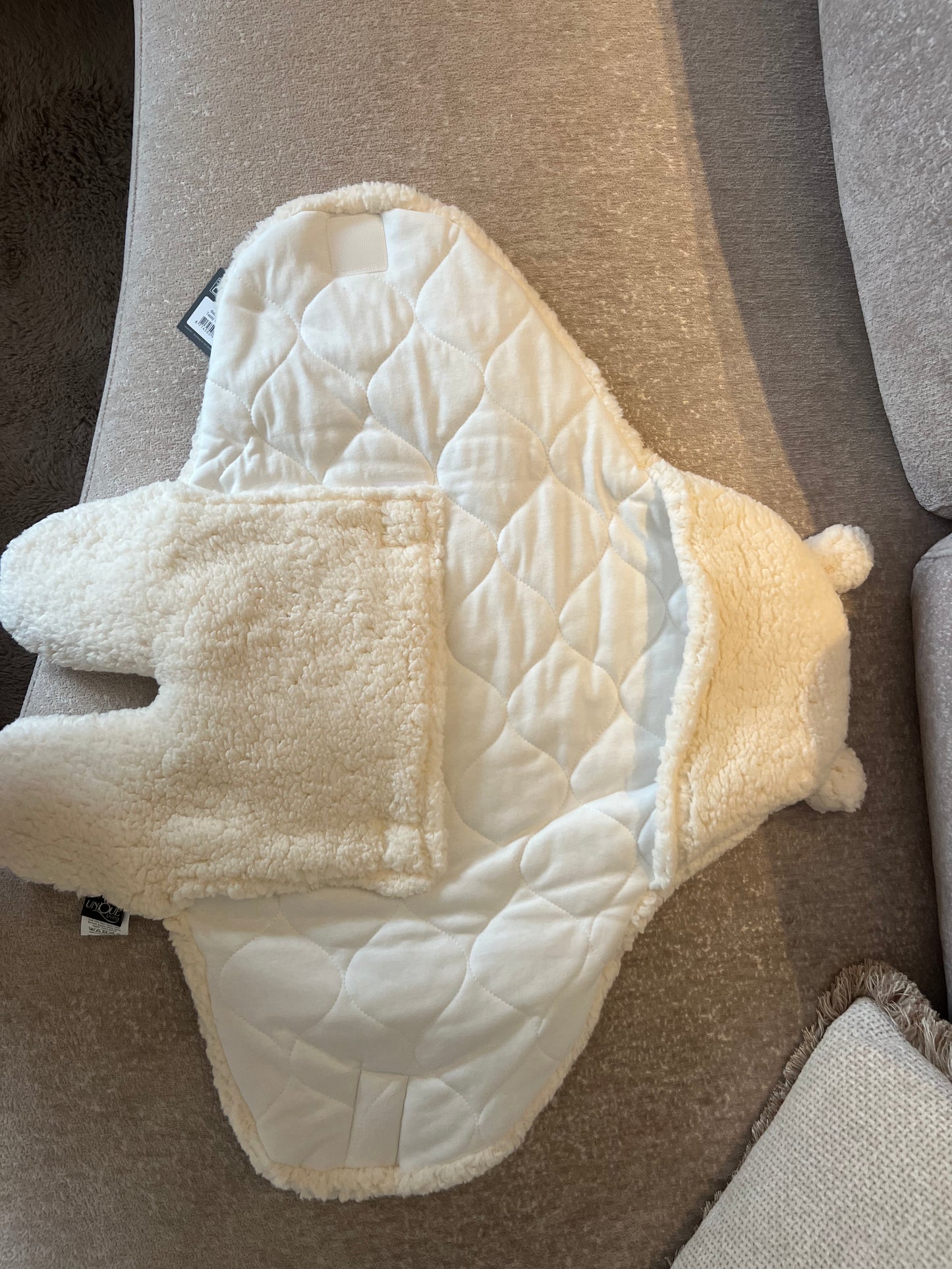 Teddy sleepingbag baby - wit