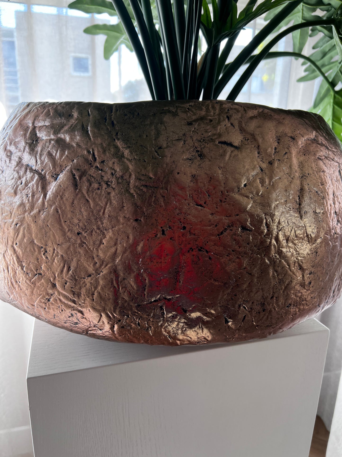 Lights & Living - vase deco antiek bronz