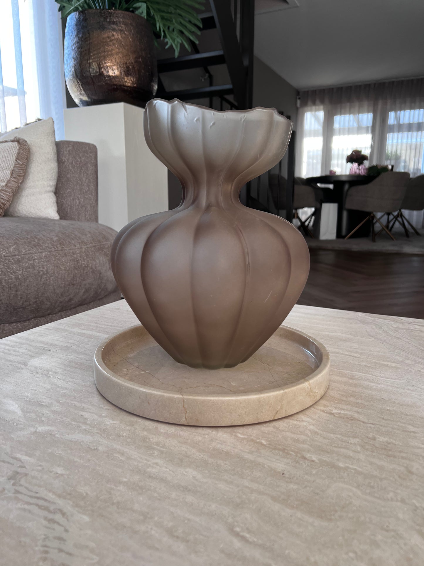 Vaas lenore rib mat transparant