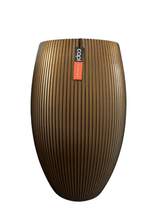 Vaas elegant zwartgoud | Hoogte 60 cm